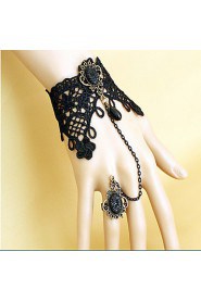 Ladies' Lace Alloy Chain With Crystal Bracelet