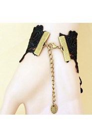 Ladies' Lace Alloy Chain With Crystal Bracelet