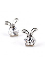 Stud Earrings Couples'/Kid's/Women's Cubic Zirconia Earring Cubic Zirconia