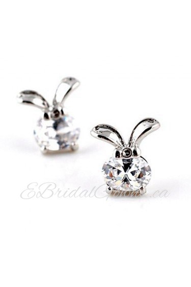 Stud Earrings Couples'/Kid's/Women's Cubic Zirconia Earring Cubic Zirconia