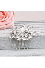 Women's Crystal Headpiece-Wedding / Special Occasion / Casual / Office & Career / Outdoor Hair Combs 1 Piece Clear Round