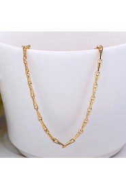 Fashion Snake Shape Rose Gold Plated Copper Alloy Chain Necklace(Gold,Rose Gold,White Gold)(1Pc)