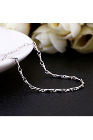 Fashion Snake Shape Rose Gold Plated Copper Alloy Chain Necklace(Gold,Rose Gold,White Gold)(1Pc)