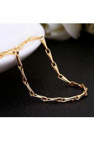 Fashion Snake Shape Rose Gold Plated Copper Alloy Chain Necklace(Gold,Rose Gold,White Gold)(1Pc)