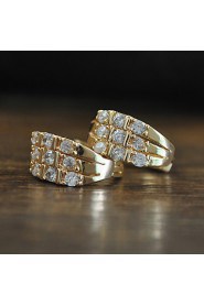 Top Quality Swiss ACubic Zircon Stud Earrings White Gold Plated Shiny CZ Diamond Earrings For Women And Girls