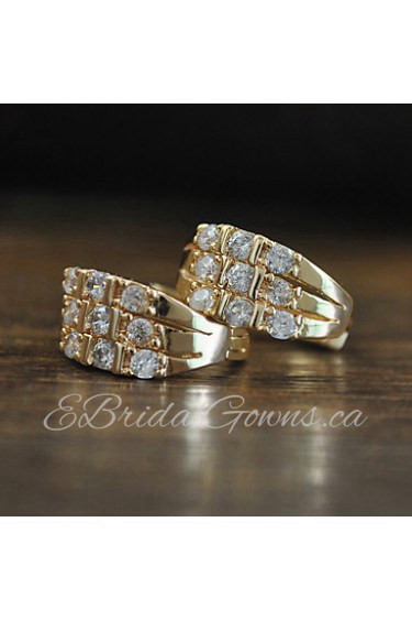 Top Quality Swiss ACubic Zircon Stud Earrings White Gold Plated Shiny CZ Diamond Earrings For Women And Girls