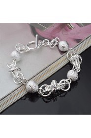 Fashion Sterling Beading Silver Women's Bracelet