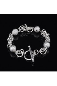 Fashion Sterling Beading Silver Women's Bracelet