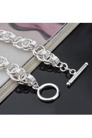 Fashion Sterling Beading Silver Women's Bracelet