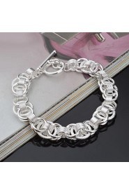 Fashion Sterling Beading Silver Women's Bracelet