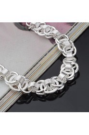 Fashion Sterling Beading Silver Women's Bracelet