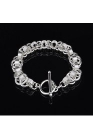 Fashion Sterling Beading Silver Women's Bracelet