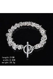 Fashion Sterling Beading Silver Women's Bracelet