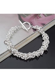 Fashion Sterling Beading Silver Women's Bracelet