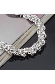 Fashion Sterling Beading Silver Women's Bracelet