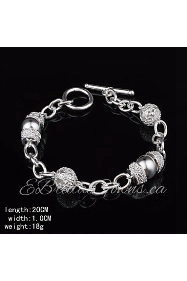 Women's Cuff Bracelet Silver Rhinestone