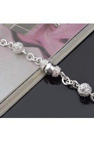 Women's Cuff Bracelet Silver Rhinestone