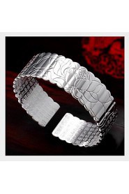 Fashion Sterling Silver Plated Bangle Women's Bracelet