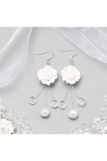 Drop Earrings Women's Imitation Pearl/Alloy Earring Crystal/Imitation Pearl