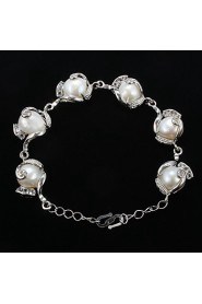 Women's Strand Bracelet Alloy Imitation Pearl/Rhinestone