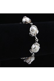 Women's Strand Bracelet Alloy Imitation Pearl/Rhinestone