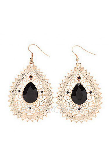 Delicate Hollow-out Water-drop Earring