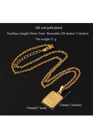 Cute R Alphabet RIGHT Pendant Necklace Women's 18K Real Gold Plated Choker Chain Jewelry for Women