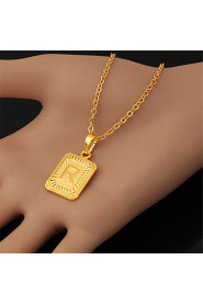 Cute R Alphabet RIGHT Pendant Necklace Women's 18K Real Gold Plated Choker Chain Jewelry for Women