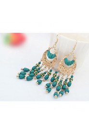 European Style Bohemian Tassel Crescent Earrings(More Colors)