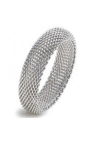 Fashion Sterling Silver Plated Bangle Women's Bracelet