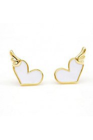 Fashion Alloy Drip Love Fashion Earrings(More Color)