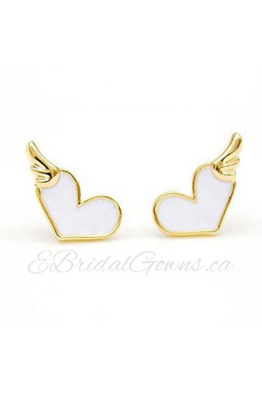 Fashion Alloy Drip Love Fashion Earrings(More Color)