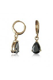 Fashion Exquisite Copper Water Droplets Zircon Earrings(More Colors)