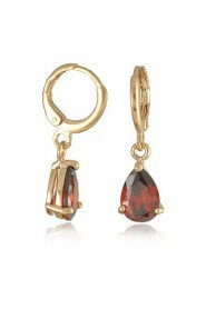 Fashion Exquisite Copper Water Droplets Zircon Earrings(More Colors)