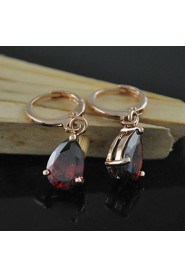 Fashion Exquisite Copper Water Droplets Zircon Earrings(More Colors)