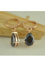 Fashion Exquisite Copper Water Droplets Zircon Earrings(More Colors)