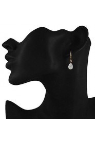 Fashion Exquisite Copper Water Droplets Zircon Earrings(More Colors)