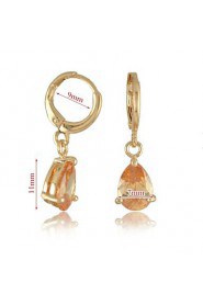 Fashion Exquisite Copper Water Droplets Zircon Earrings(More Colors)