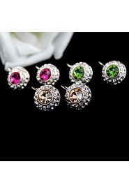 Hoop Earrings Women's Alloy Earring Rhinestone