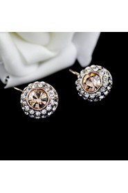 Hoop Earrings Women's Alloy Earring Rhinestone