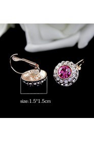 Hoop Earrings Women's Alloy Earring Rhinestone