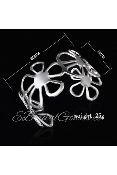 Women's Cuff Bracelet Silver Non Stone