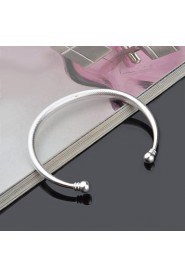 Women's Cuff Bracelet Silver Non Stone