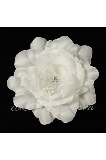 Sweet Satin With Rhinestone Women's Corsage Brooch