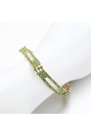 Women's Chain Bracelet Alloy Rhinestone