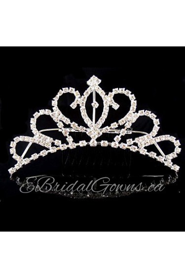 Bridal Wedding Princess Pageant Prom Crystal Tiara Crown Headband