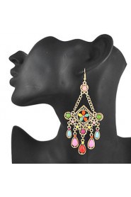 Chandelier Earrings Women's Alloy Earring Multi-stone