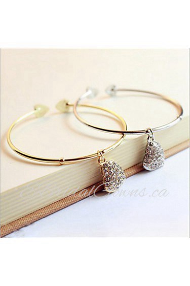 Full diamond heart hollow Bracelet