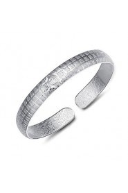 Fashion Sterling Silver Plated Bangle Women's Bracelet