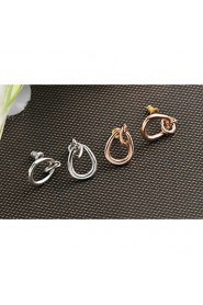 Stud Earrings Women's Alloy Earring Non Stone